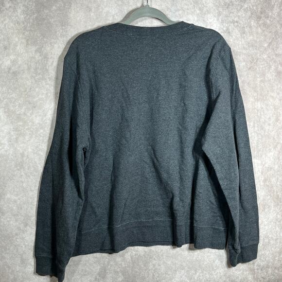 Hot Cotton‎ Sweatshirt Womens XL Gray In The Meadow Snowman Crew Neck Christmas - Picture 4 of 9